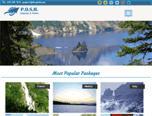 Tablet Screenshot of poshcruisesandtours.com